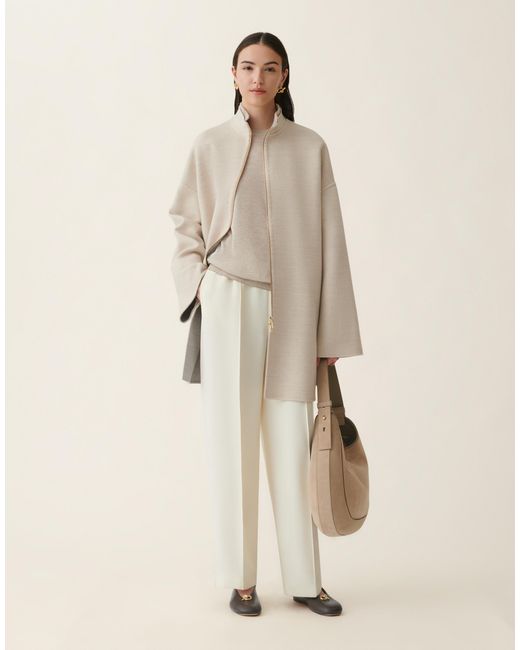 Fabiana Filippi Natural Cashmere And Silk Sweater