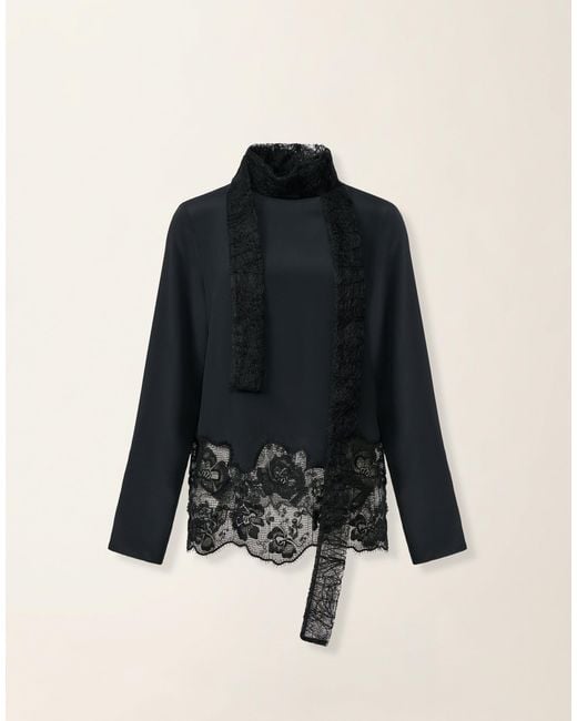 Fabiana Filippi Blue Crêpe De Chine Top
