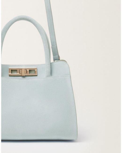 Fabiana Filippi White Josephine Suede Handbag