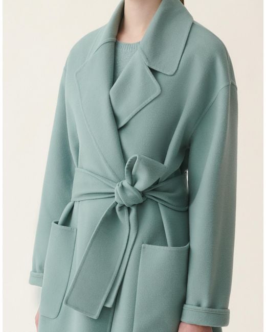 Fabiana Filippi Green Double Wool Coat