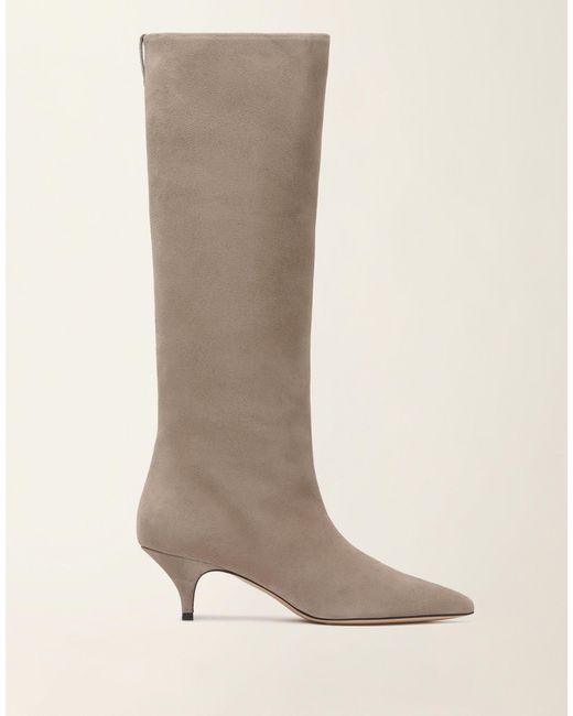 Fabiana Filippi Natural Suede Knee-High Boots