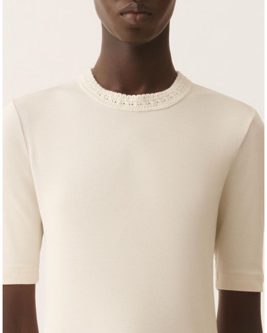 Fabiana Filippi Natural Jersey T-Shirt