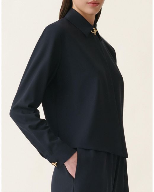 Fabiana Filippi Blue Boxy Shirt