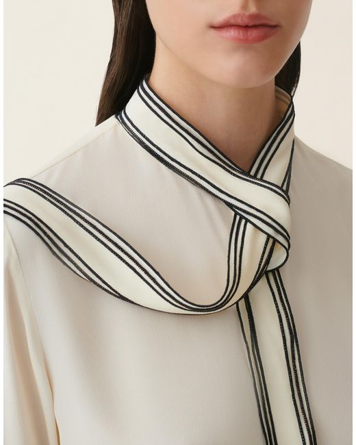 Fabiana Filippi Natural Crêpe De Chine Shirt