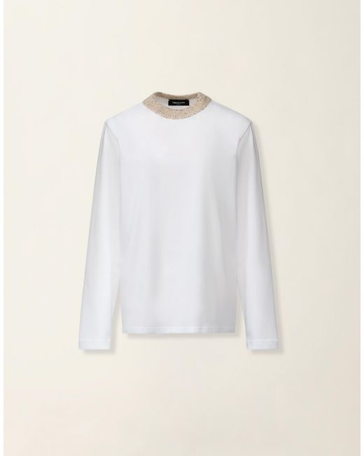 Fabiana Filippi Natural Cotton Jersey T-Shirt