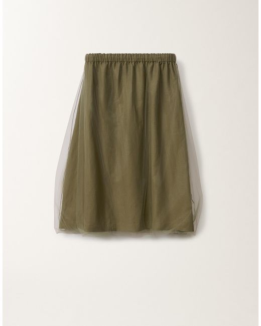 スカート FABIANA FILIPPI LINEN AND VISCOSE SKIRT Linen and viscose skirt, sand for Women | Fabiana Filippi®