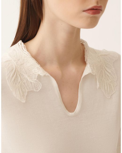 Fabiana Filippi Natural Silk And Cotton Polo