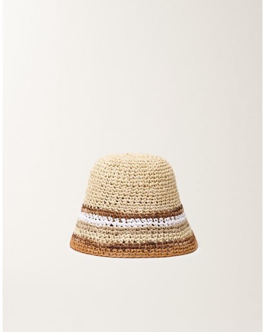 Fabiana Filippi Natural Crochet Fisherman Hat