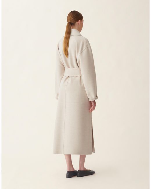 Fabiana Filippi Natural Double Wool Coat