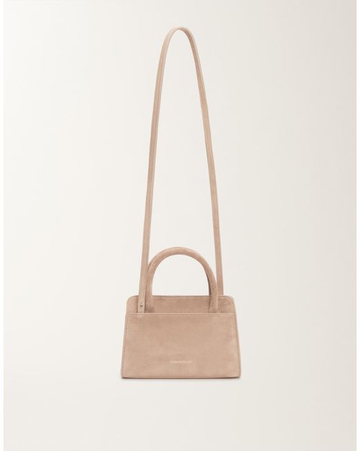 Petit Sac À Main En Daim, Fumée Fabiana Filippi en coloris Natural