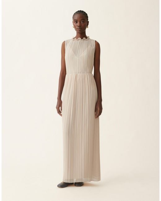 Fabiana Filippi Natural Pleated Top