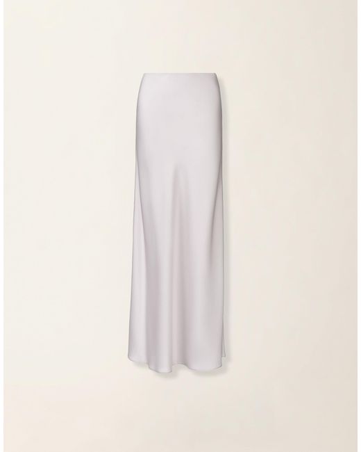 Fabiana Filippi Natural Glossy Enver Satin Skirt