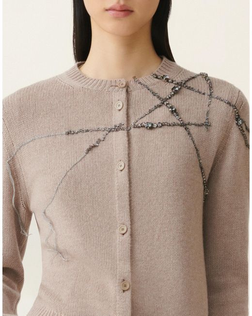 Fabiana Filippi Natural Platinum Cardigan