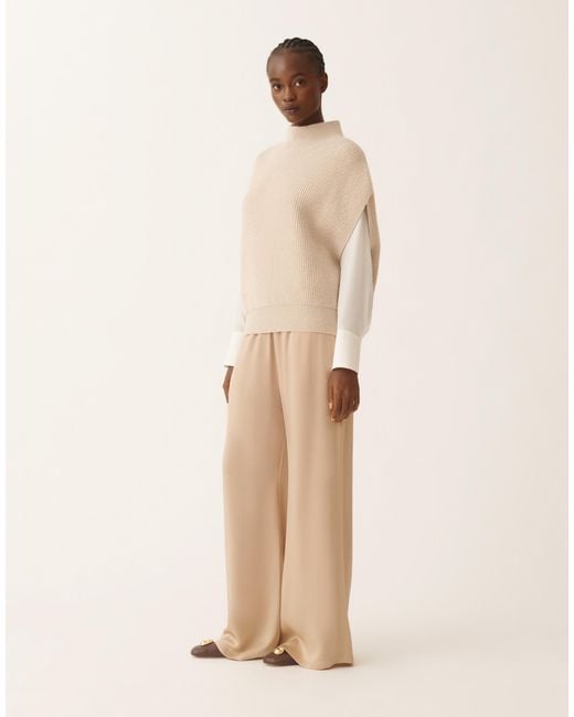 Fabiana Filippi Natural Platinum Sweater With Sequins, Cord
