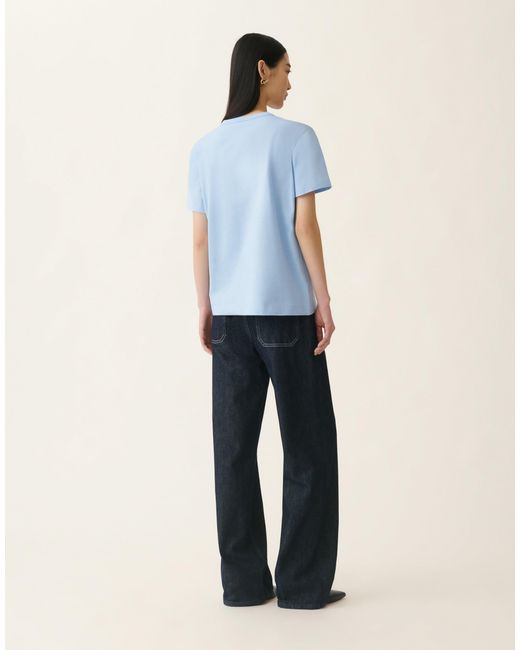 Fabiana Filippi Blue Cotton Jersey T-Shirt