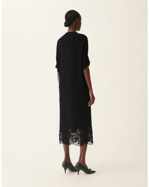 Fabiana Filippi Black Platinum Kimono Dress