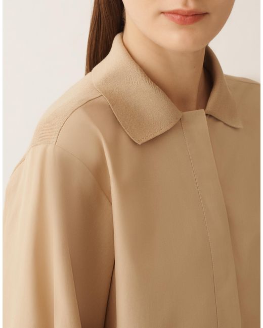 Fabiana Filippi Natural Silk And Cotton Shirt, Maple