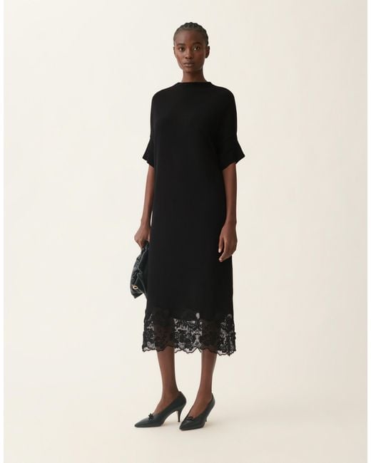 Fabiana Filippi Black Platinum Kimono Dress