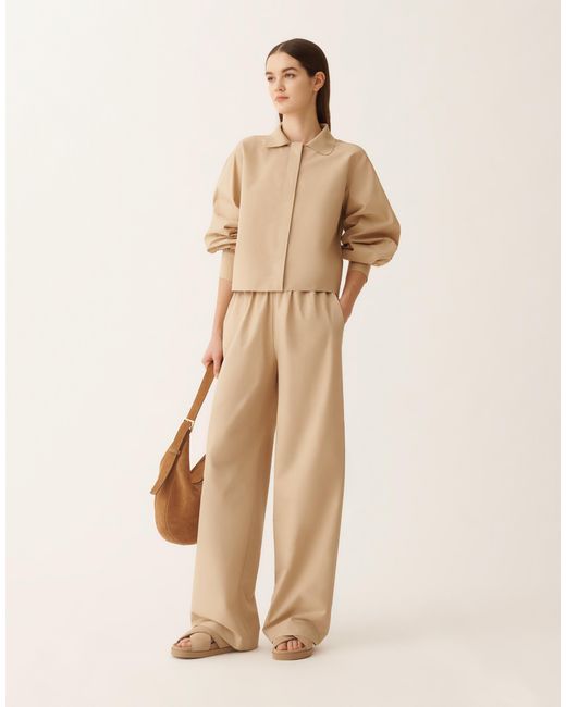 Fabiana Filippi Natural Silk And Cotton Shirt, Maple
