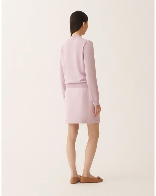 Fabiana Filippi Pink Wool And Cotton Cardigan