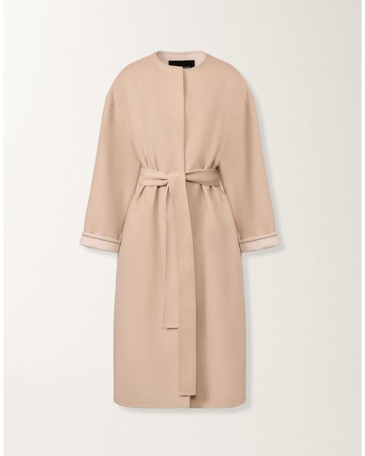 Fabiana Filippi Natural Double Wool Coat
