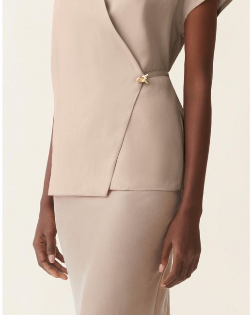 Fabiana Filippi Natural Fluid Vest Top