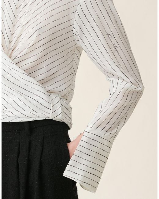 Fabiana Filippi Natural Printed Crêpe De Chine Top
