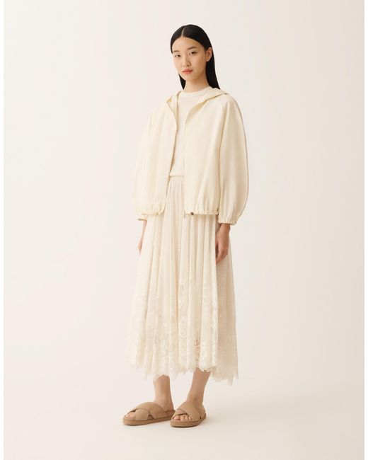 Fabiana Filippi Natural Technical Taffeta Bomber Jacket