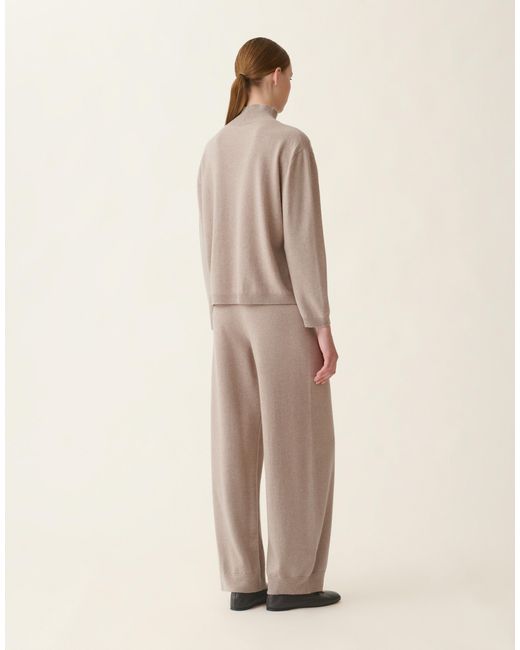 Fabiana Filippi Natural Turtleneck Platinum Sweater