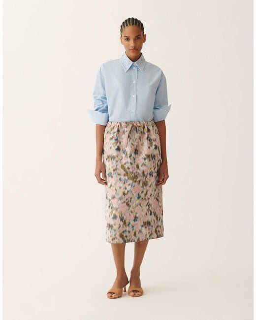 Fabiana Filippi Natural Midi Skirt