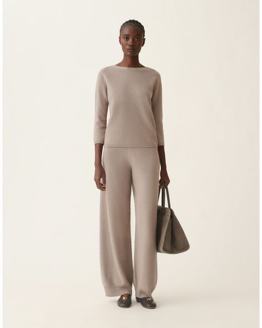 Fabiana Filippi Natural Platinum Sweater With Lurex