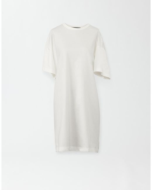 Fabiana Filippi White Maxi-T-Shirt-Kleid Aus Jersey, Weiß