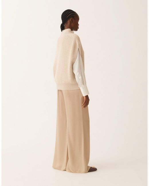 Fabiana Filippi Natural Platinum Sweater With Sequins, Cord