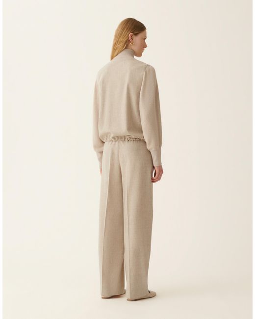 Fabiana Filippi Natural Flannel Bomber Jacket