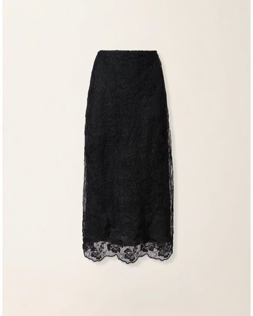 Fabiana Filippi Black Flared Midi Skirt