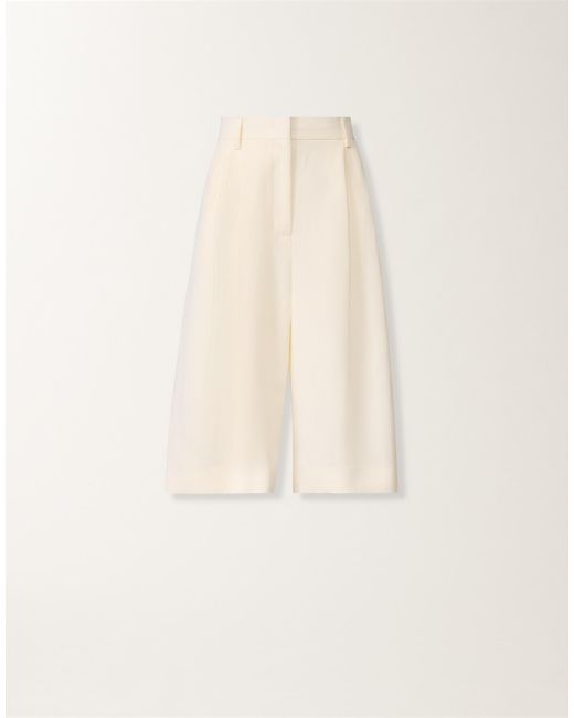 Fabiana Filippi Natural Fluid Linen And Viscose Bermuda Shorts