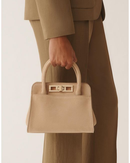 Fabiana Filippi Natural Josephine Suede Handbag, Cord