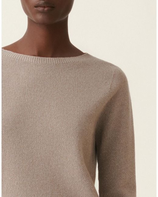 Fabiana Filippi Natural Platinum Sweater With Lurex