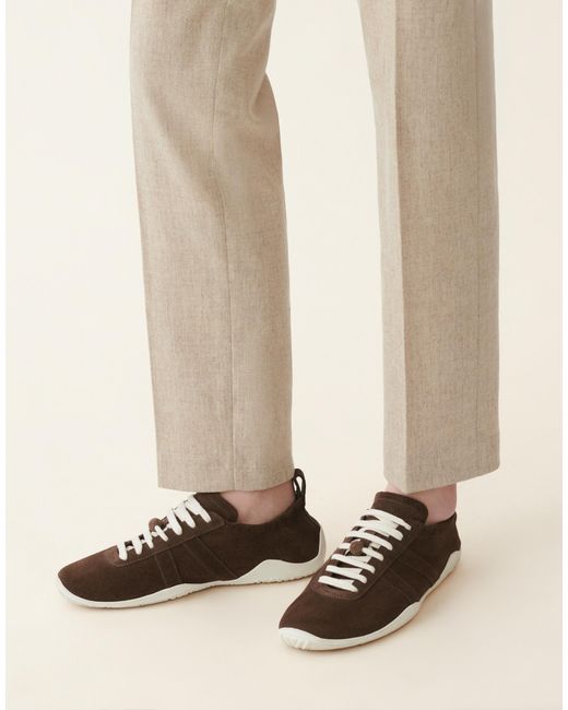 Fabiana Filippi Natural Suede Sneaker