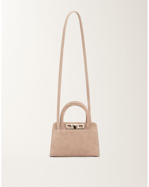 Petit Sac À Main En Daim, Fumée Fabiana Filippi en coloris Natural