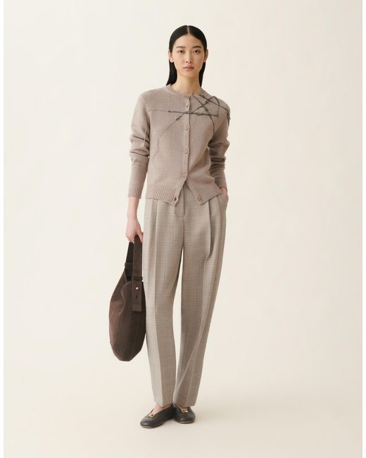 Fabiana Filippi Natural Platinum Cardigan
