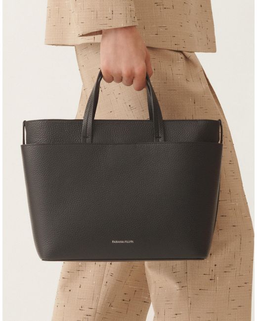 Fabiana Filippi Multicolor Large Grained Leather Handbag