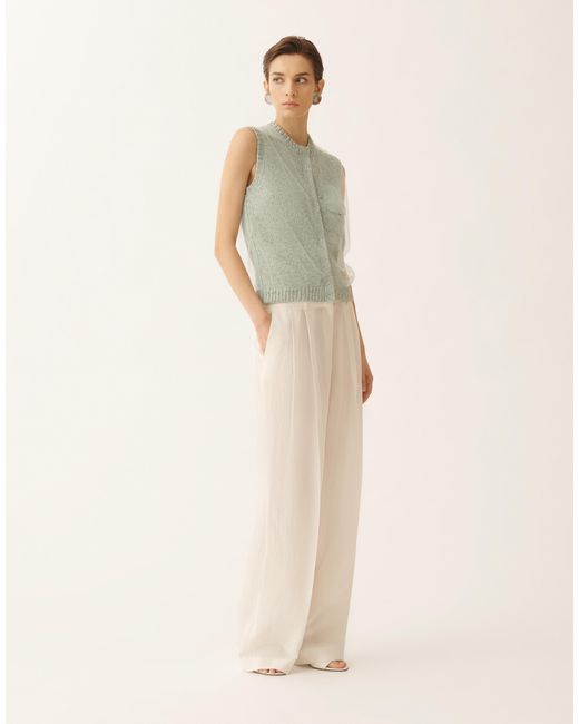 Fabiana Filippi Green Cropped Vest