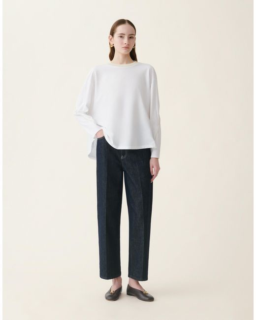 Fabiana Filippi Natural Cotton Jersey T-Shirt