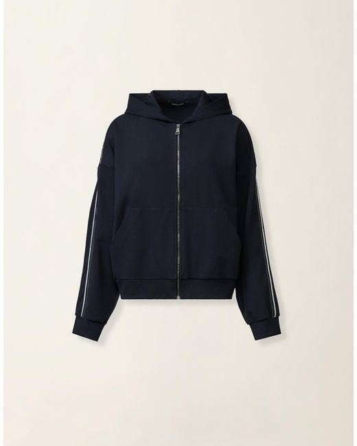 Fabiana Filippi Blue Milano Stitch Jersey Hoodie