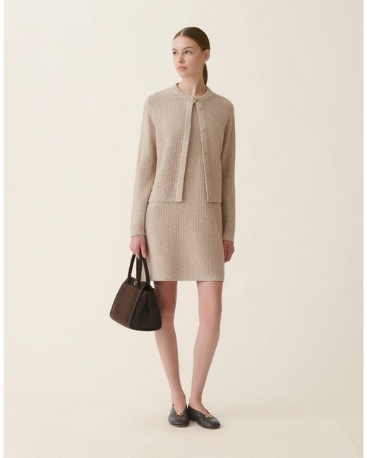 Fabiana Filippi Natural Platinum Sequin Jacket