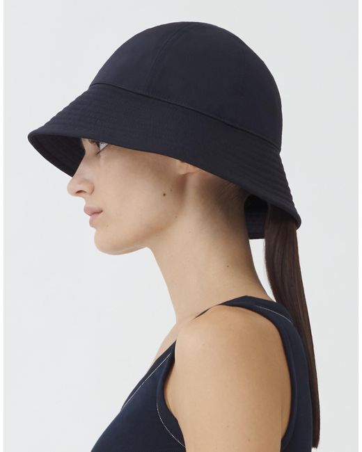 Fabiana Filippi Blue Wrinkled Nylon Bucket Hat