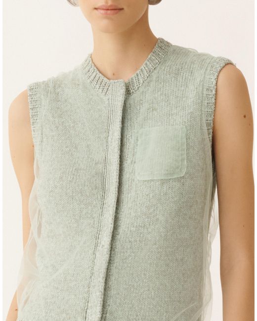Fabiana Filippi Green Cropped Vest