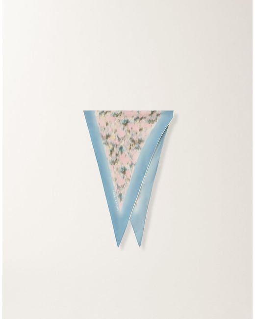 Fabiana Filippi Blue Printed Silk Losange