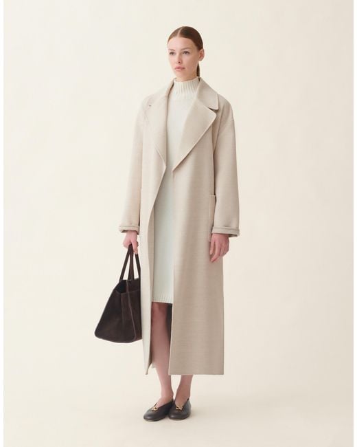 Fabiana Filippi Natural Double Wool Coat